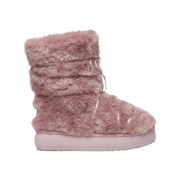 (W) Rockfishweatherwear Curly Fur Boots Middle Dusty Pink
