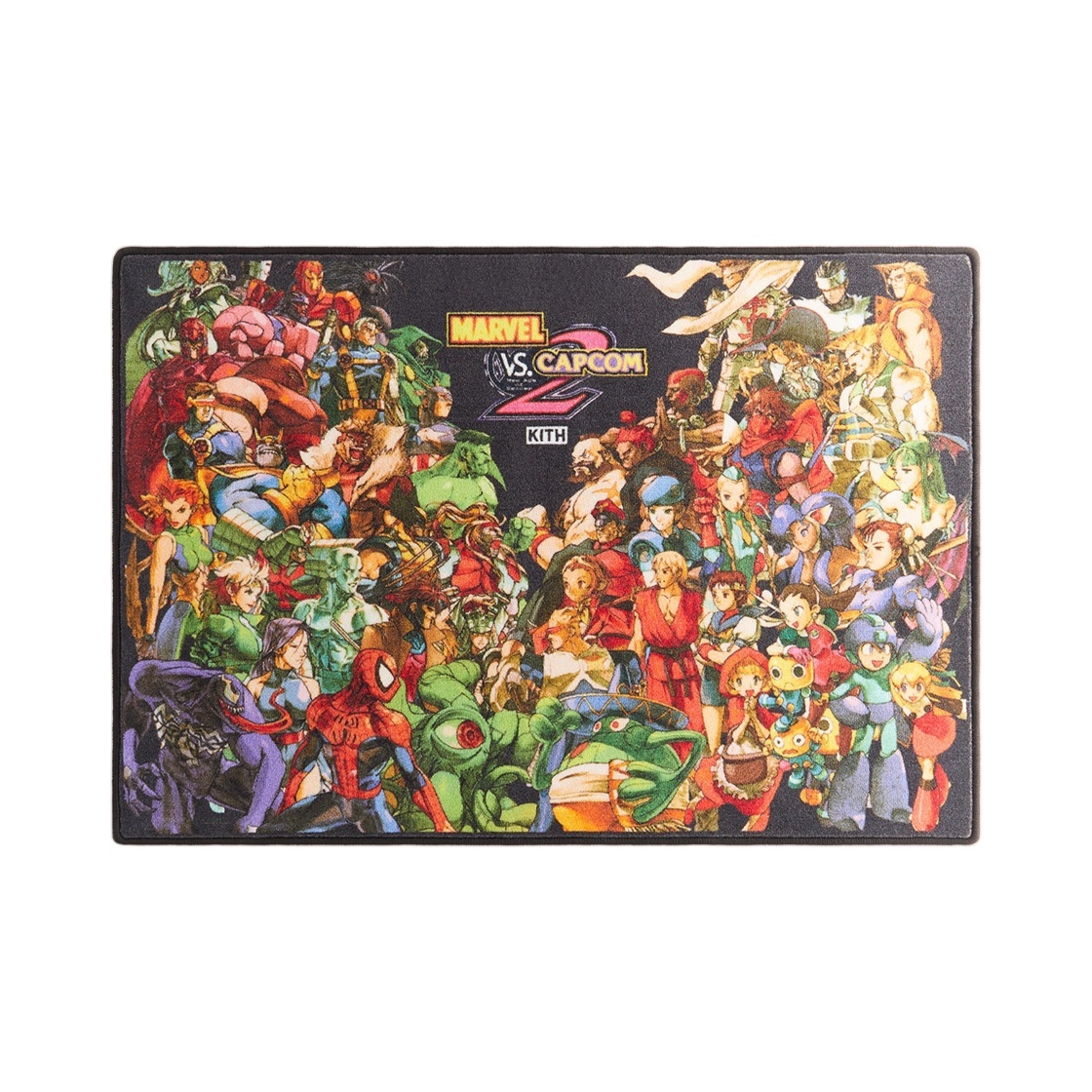 KHLHO0087-001 Kith x Marvel vs. Capcom Printed Area Rug Black