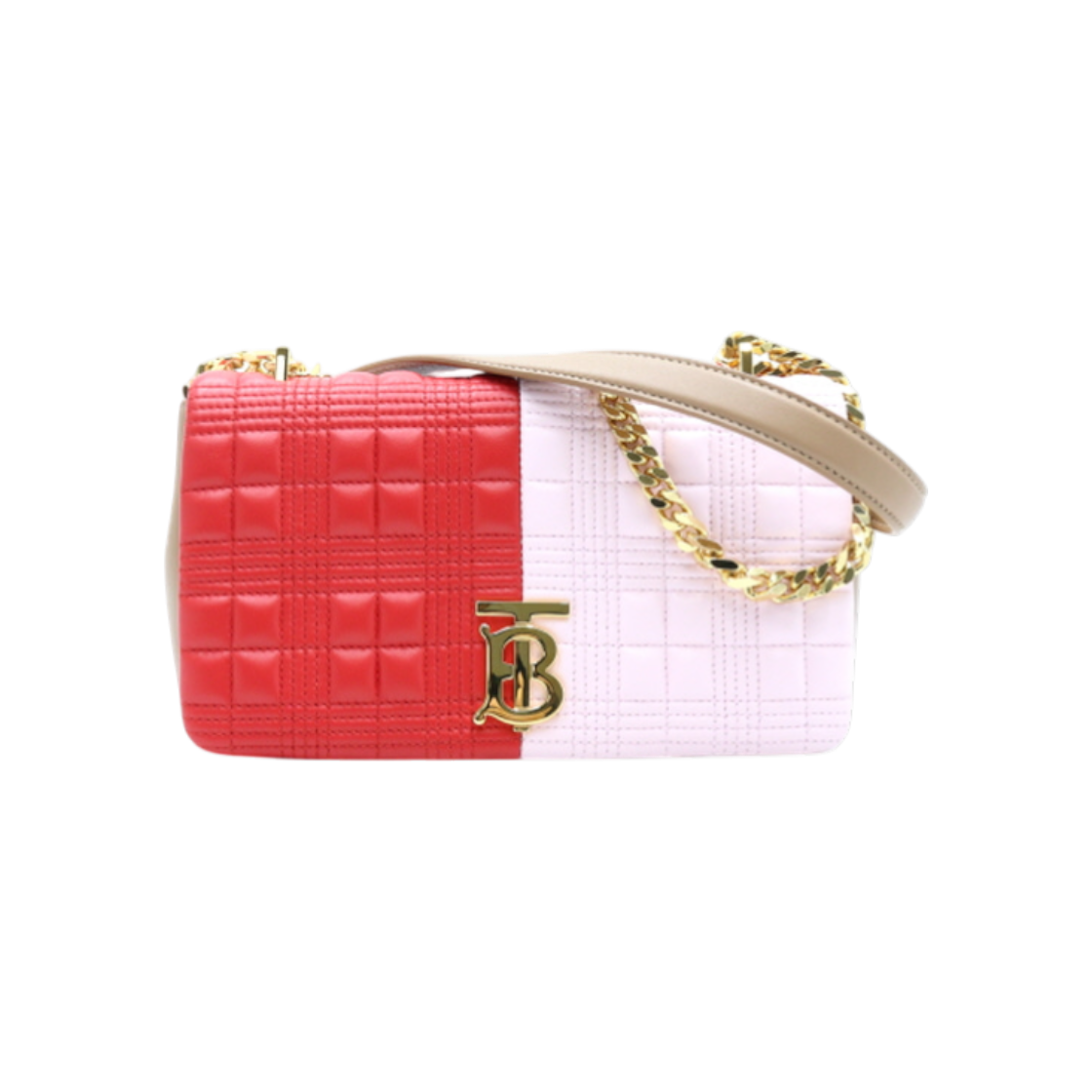버버리 8030245 롤라 트라이톤 스몰 퀼팅 금장체인 숄더백 겸 크로스백 aa23957(Burberry 8030245 Lola Triton Small Quilted Gold Chain Shoulder and Crossbody Bag AA23957)