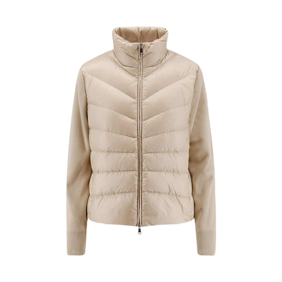 K2-093-9B00024-M1131-200 (W) Moncler Padded Wool Cardigan Beige - 25FW