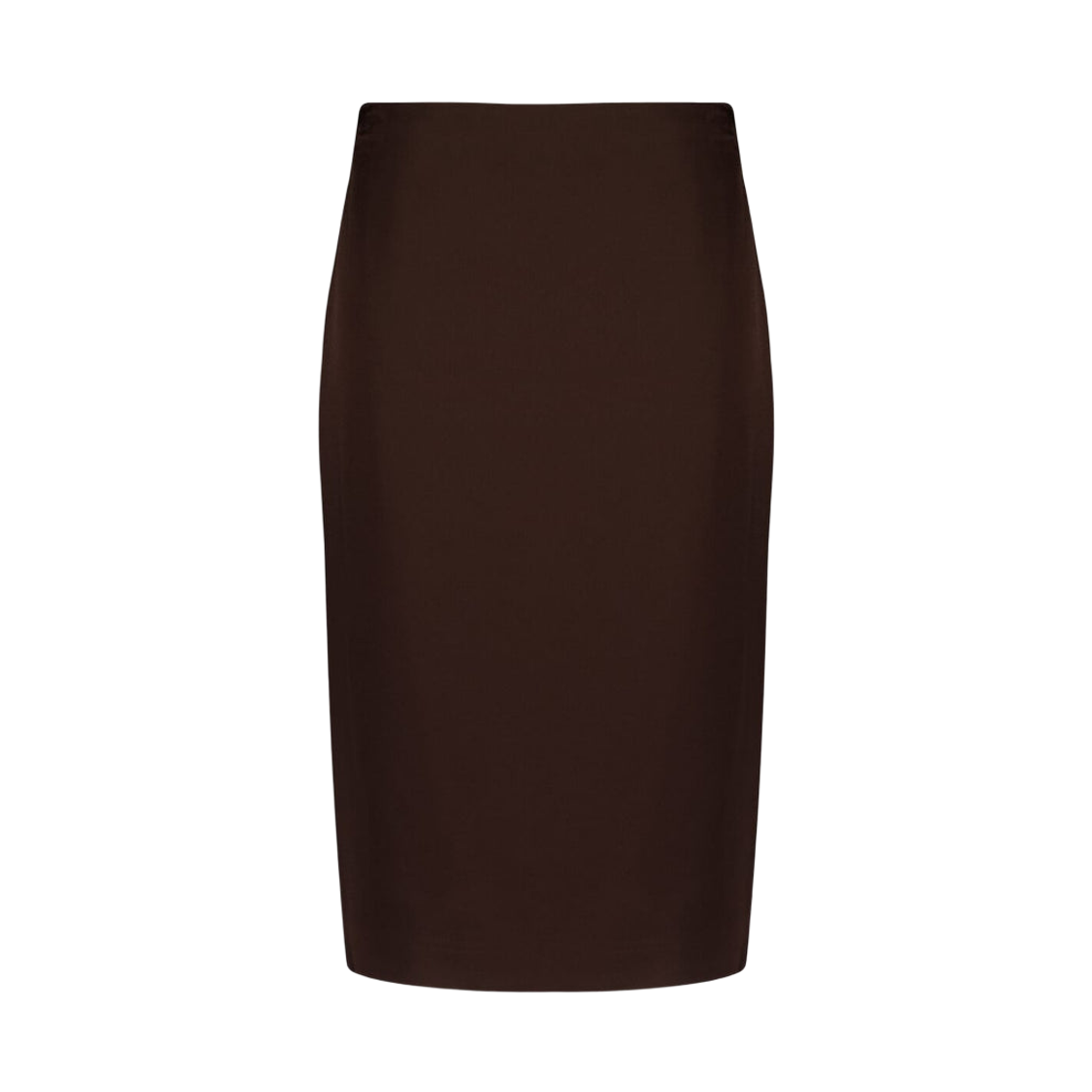 (W) 톰포드 사틴 미디 스커트 딥 브라운((W) Tom Ford Satin Midi Skirt Deep Brown)