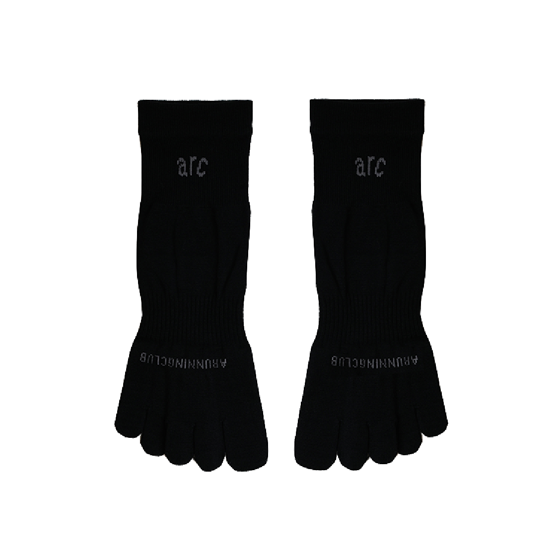 FAG52TQSBLK ARC Run Toe Quarter Socks Black