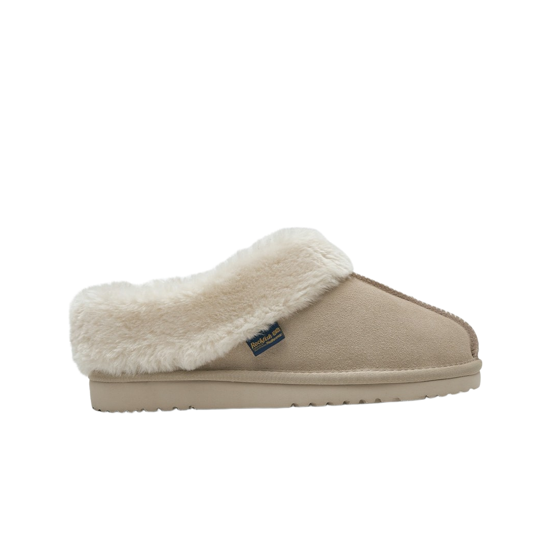 (W) 락피쉬웨더웨어 오리지널 윈터 퍼 뮬 샌드((W) Rockfishweatherwear Original Winter Fur Mules Sand)