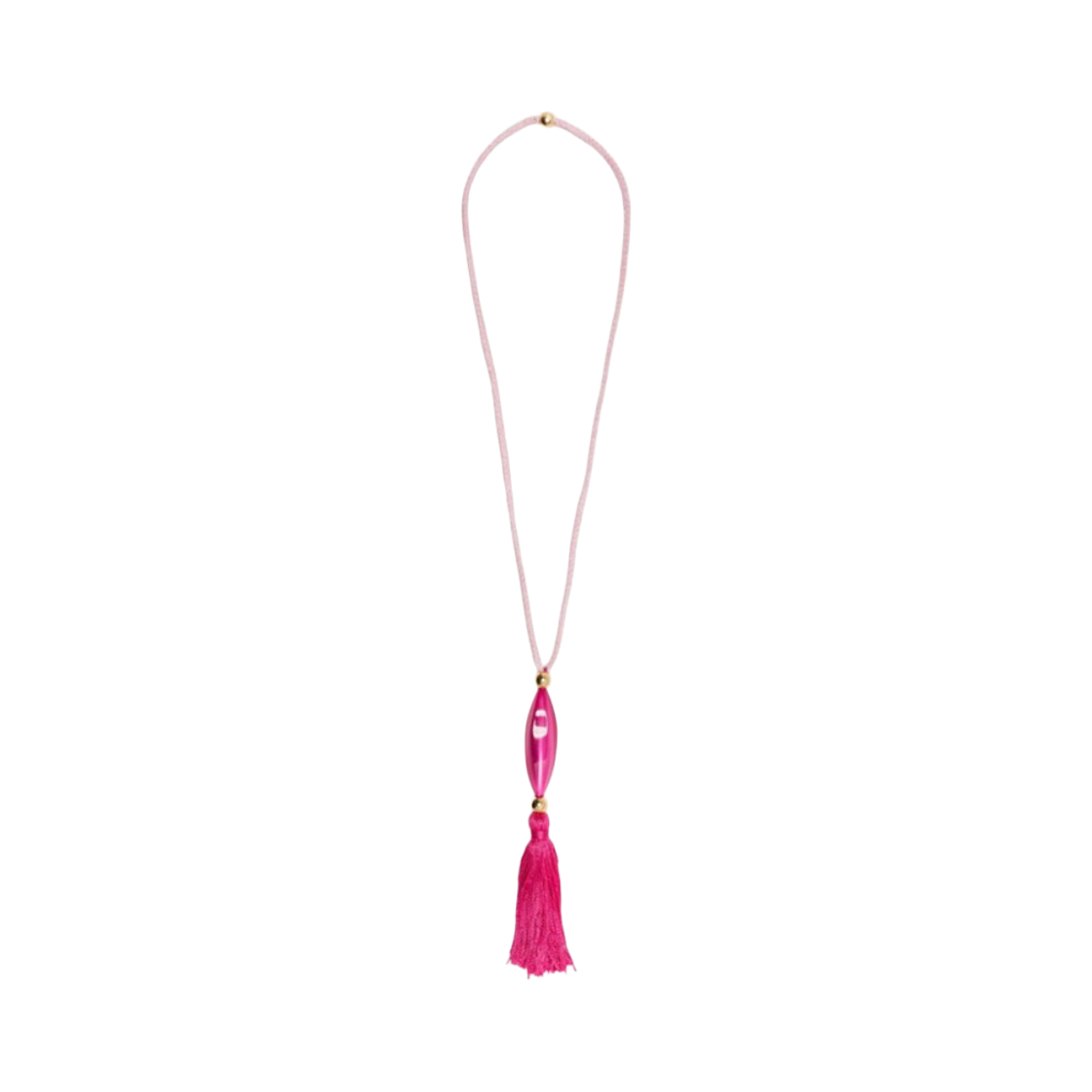 EW002854AF19361U4165 (W) Emporio Armani Necklace with Pendant and Tassel Fuchsia Pink