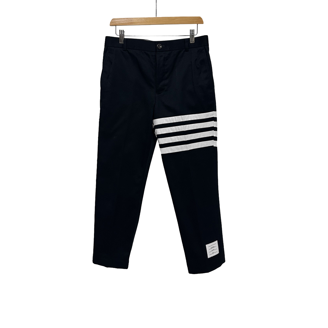 ITLBC7MQ2EJE Thom Browne Men's Classic Cotton Chino Trousers - Navy