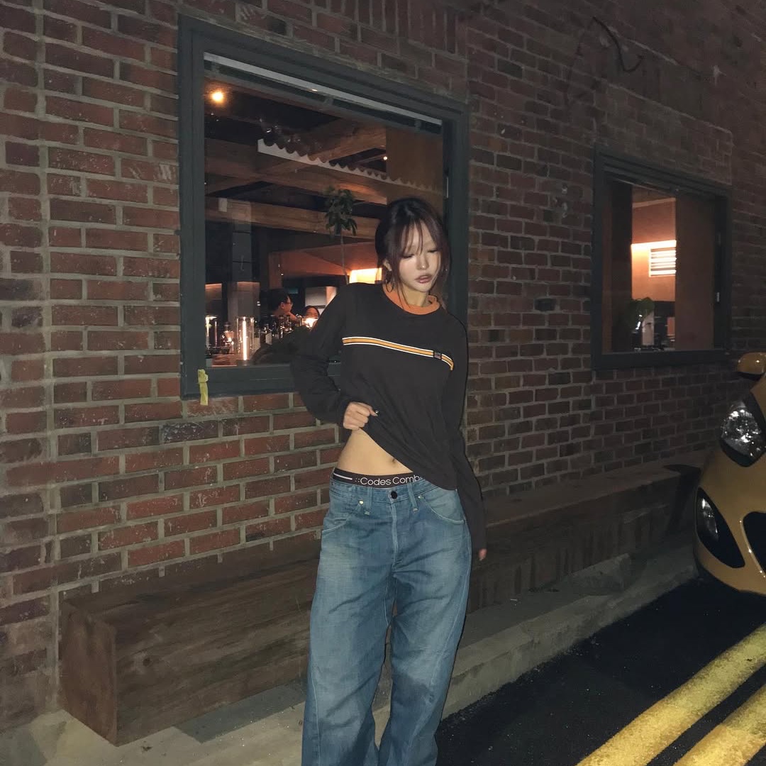 SPORT CHAMBER SC Glide T-Shirt Brown 착용 스타일 - 4