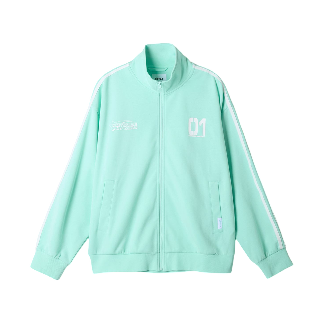 스파오 x 하츠네미쿠 트랙 자켓 민트(Spao x Hatsune Miku Track Jacket Mint)