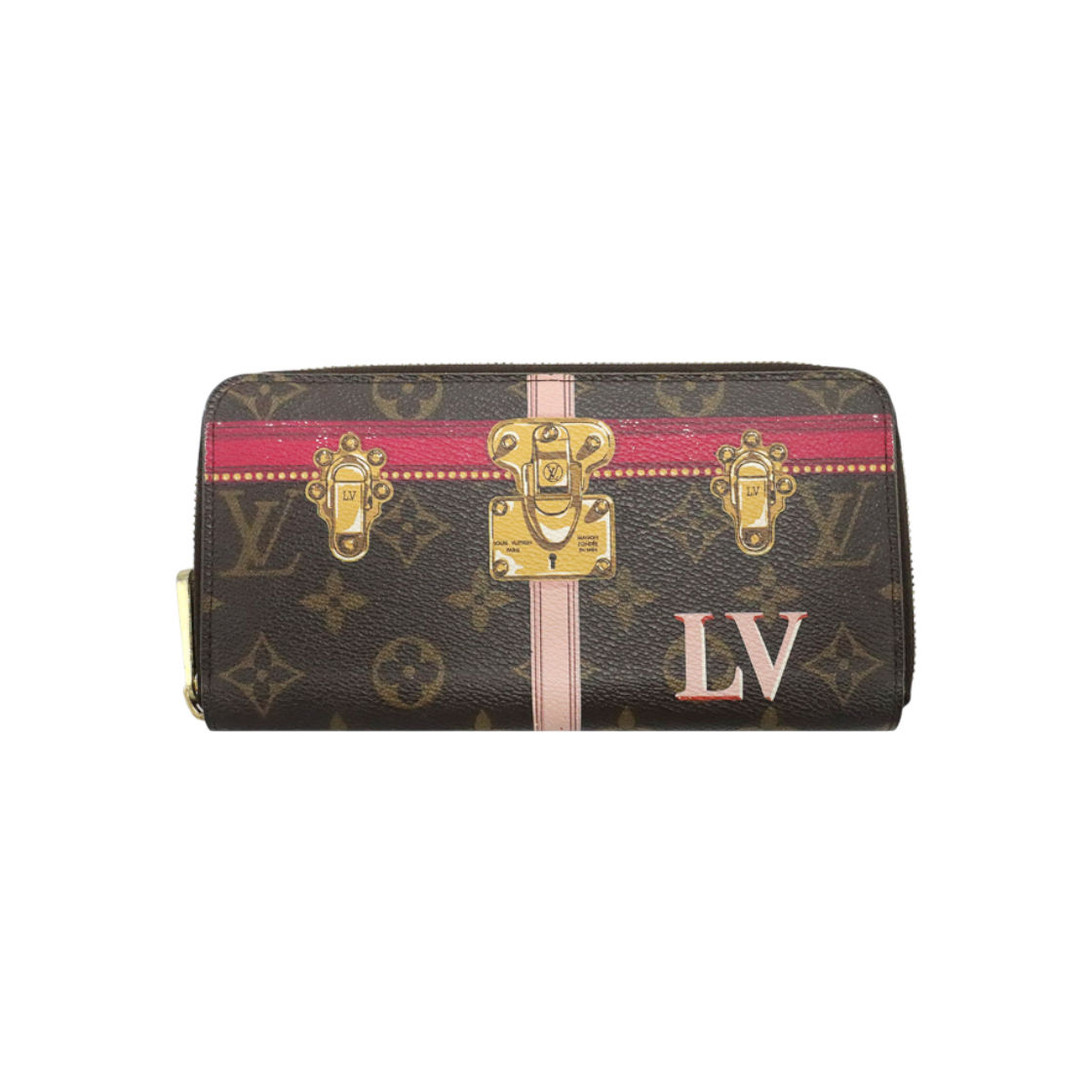 IT6F7G9GKCU3 Monogram Canvas Trunk Painting Long Wallet M62616