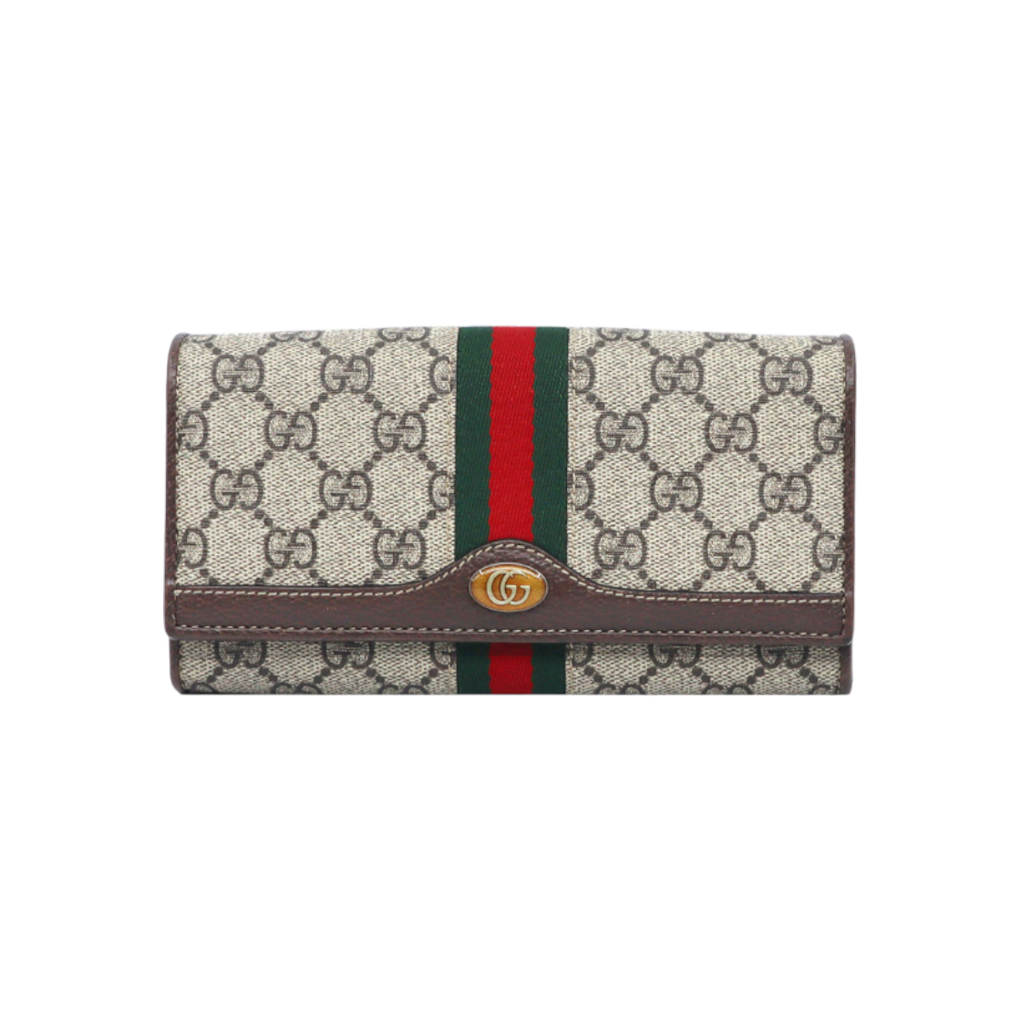 ITNAPL8L8J5I Gucci Supreme Canvas Enamel GG Logo Web Ophidia WOC Chain Wallet Crossbody Bag