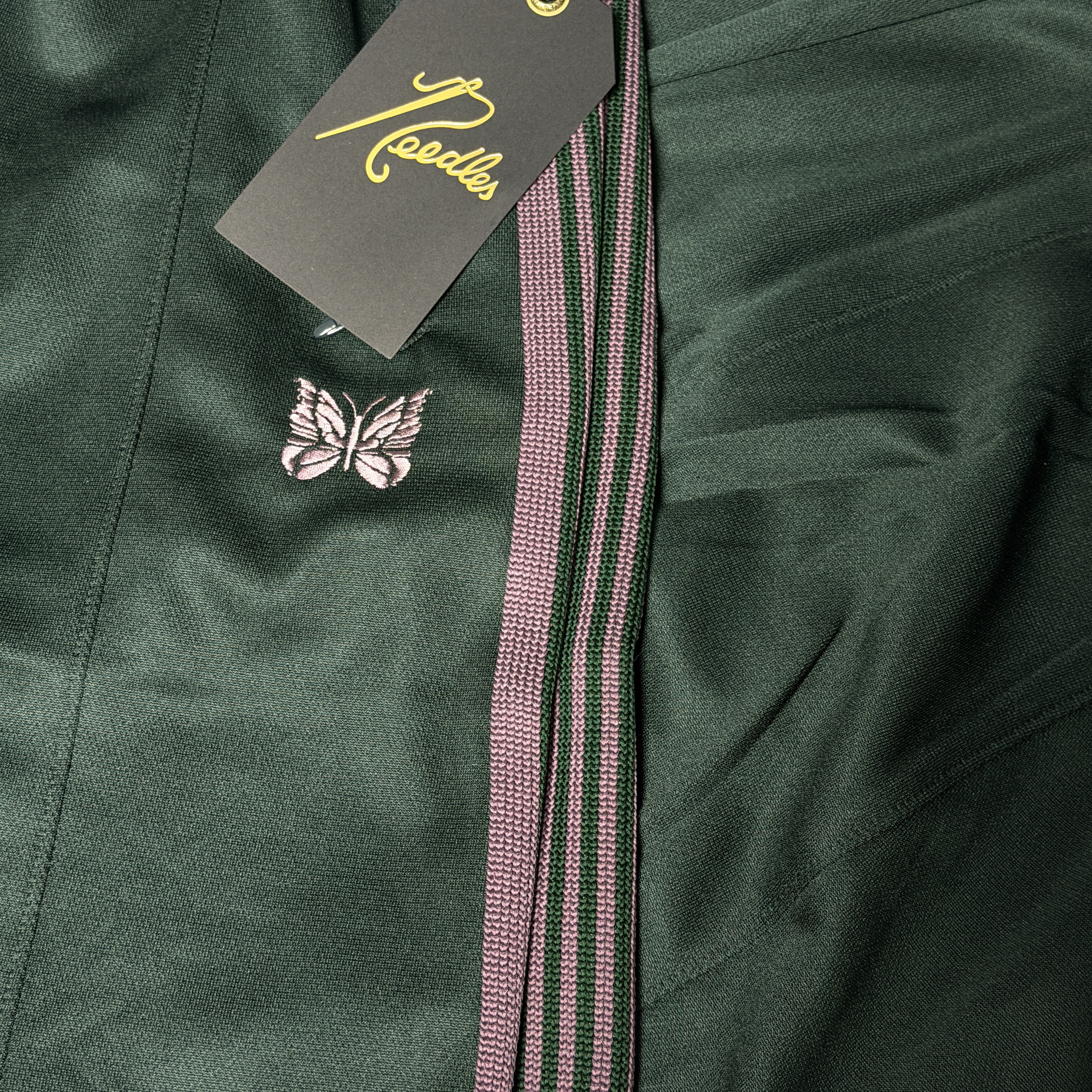 Needles H.D. Track Pants Poly Smooth Green 착용 스타일