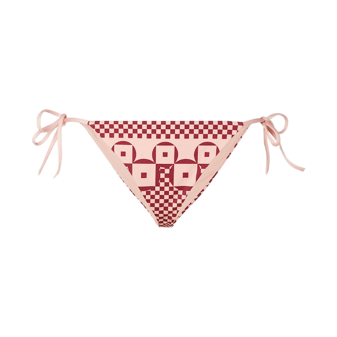 FXBA52AT8TF1MVQ (W) Fendi Micro Patchwork Print Bikini Bottom Red