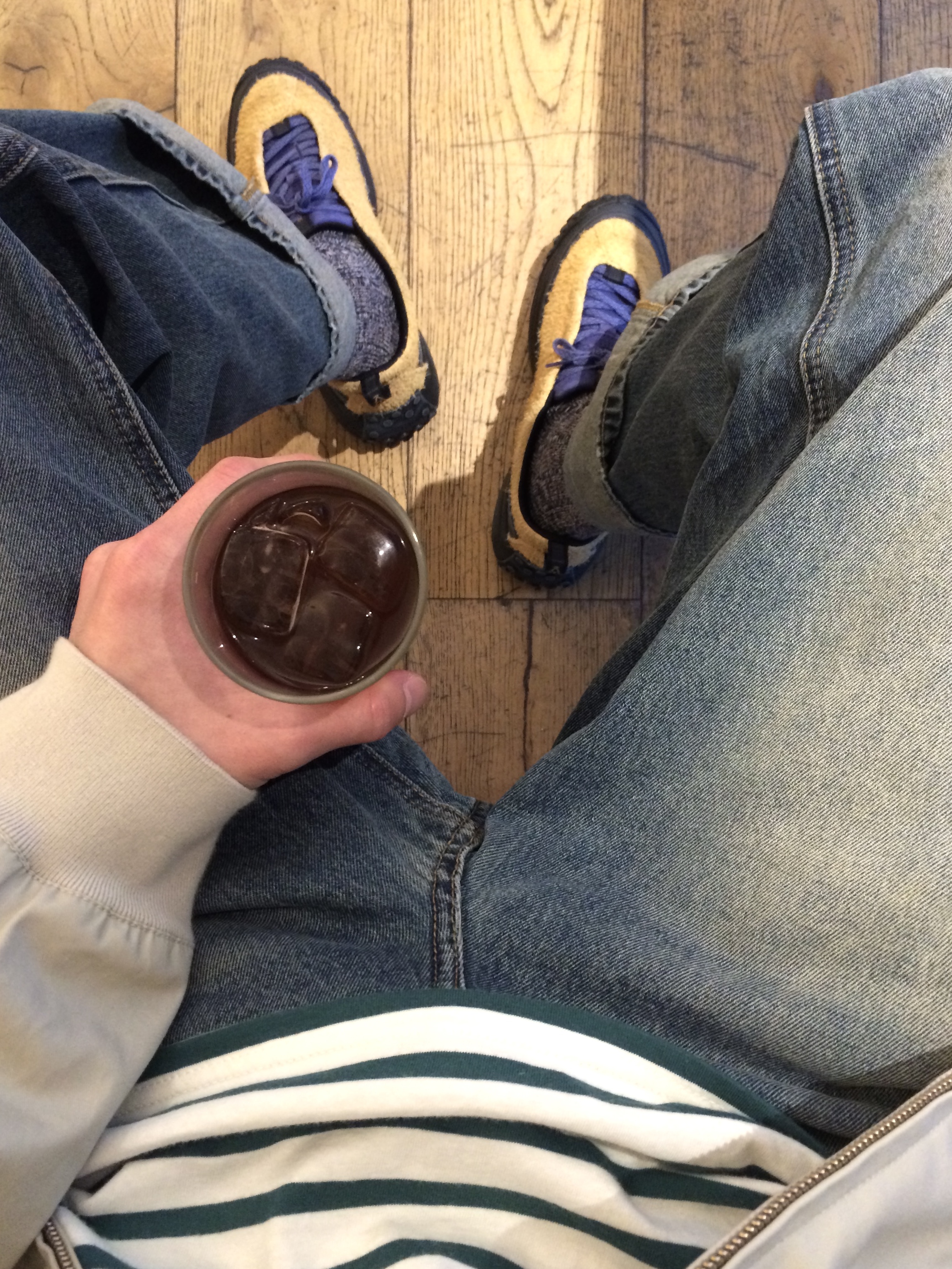 Keen KS Mino Sneaker Oak Buff Skipper Blue, KEEN KS MINO Men Sneakers Oak Buff Skipper Blue 착용 스타일 - 3
