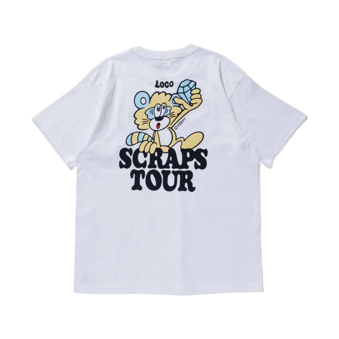 베르디 x 로꼬 스크랩스 투어 티셔츠 화이트(Verdy x Loco Scraps Tour T-Shirt White)