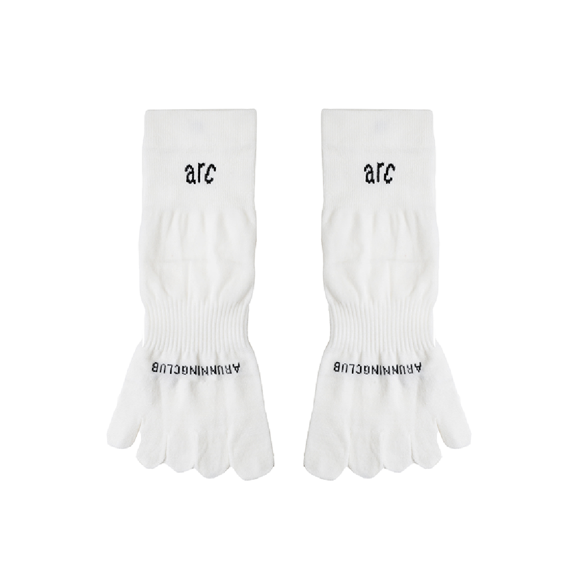 FAG52TQSWHT ARC Run Toe Quarter Socks White