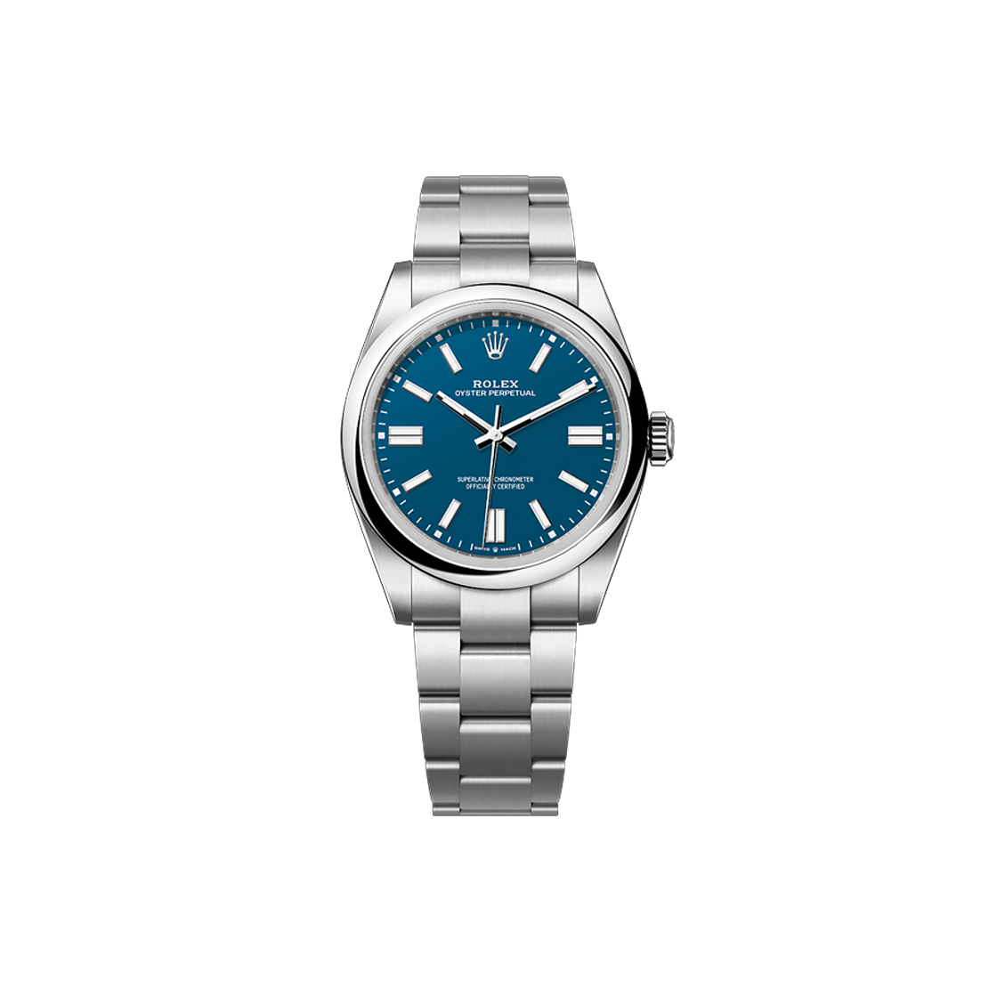 IT9SH6677FE2 Rolex Oyster Perpetual 41 - Med Blue Bar Oyster No. 6899