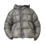 (W) Musinsa Standard City Leisure Sheer Ripstop Hooded Down Jacket Light Warm Grey