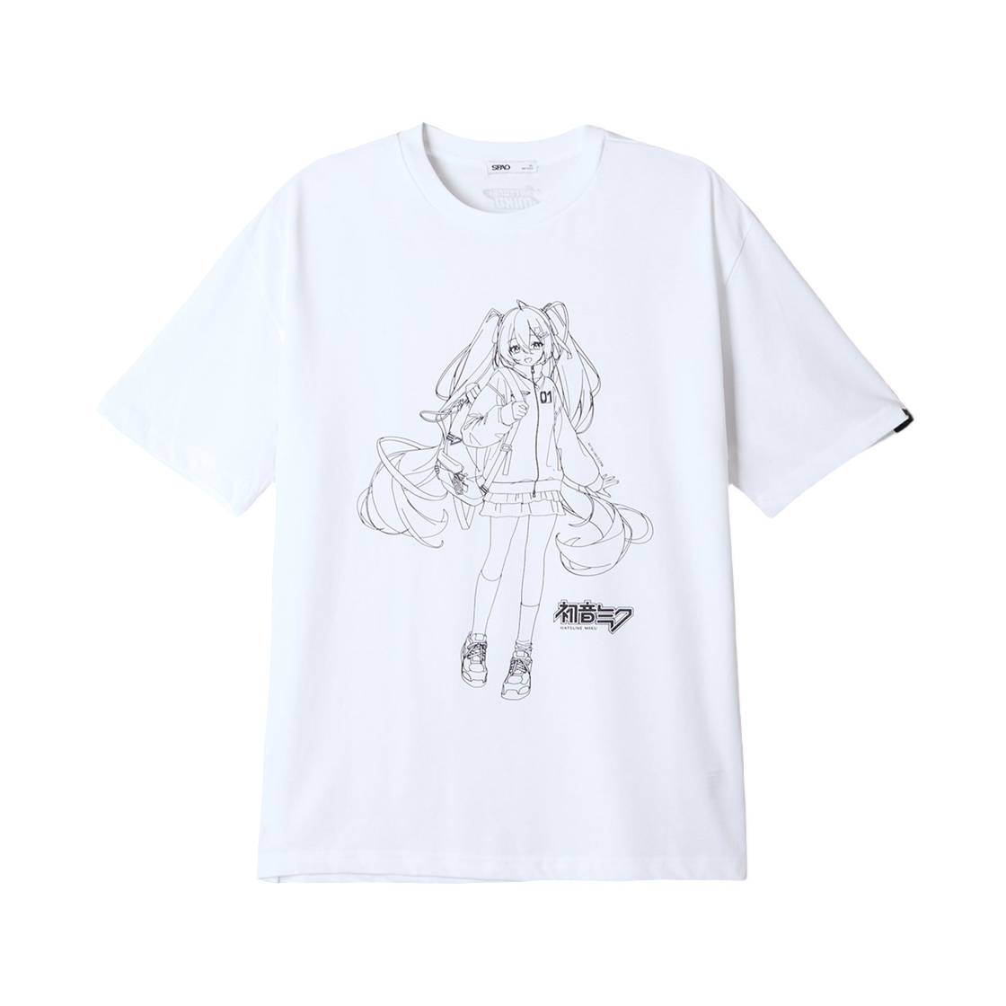 SPRLG11U01 Spao x Hatsune Miku Short Sleeve T-Shirt White