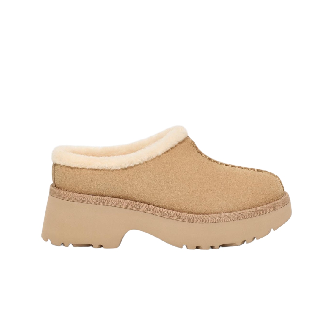 (W) 어그 뉴 하이츠 코지 클로그 머스타드 시드((W) UGG New Heights Cozy Clog Mustard Seed) - 1