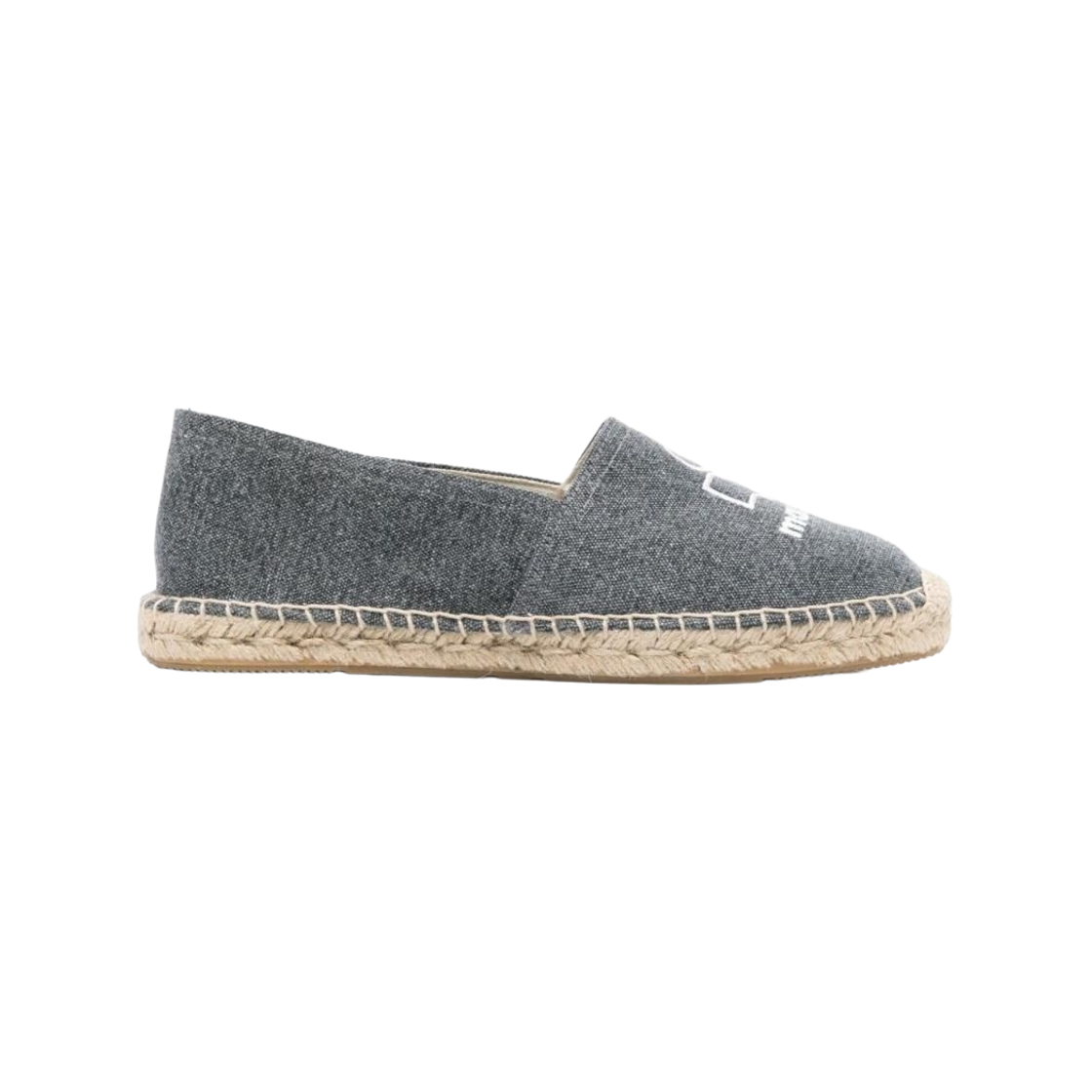 EP0001FA-A1C71S-02FK (W) Isabel Marant Canae Logo Canvas Espadrilles Black