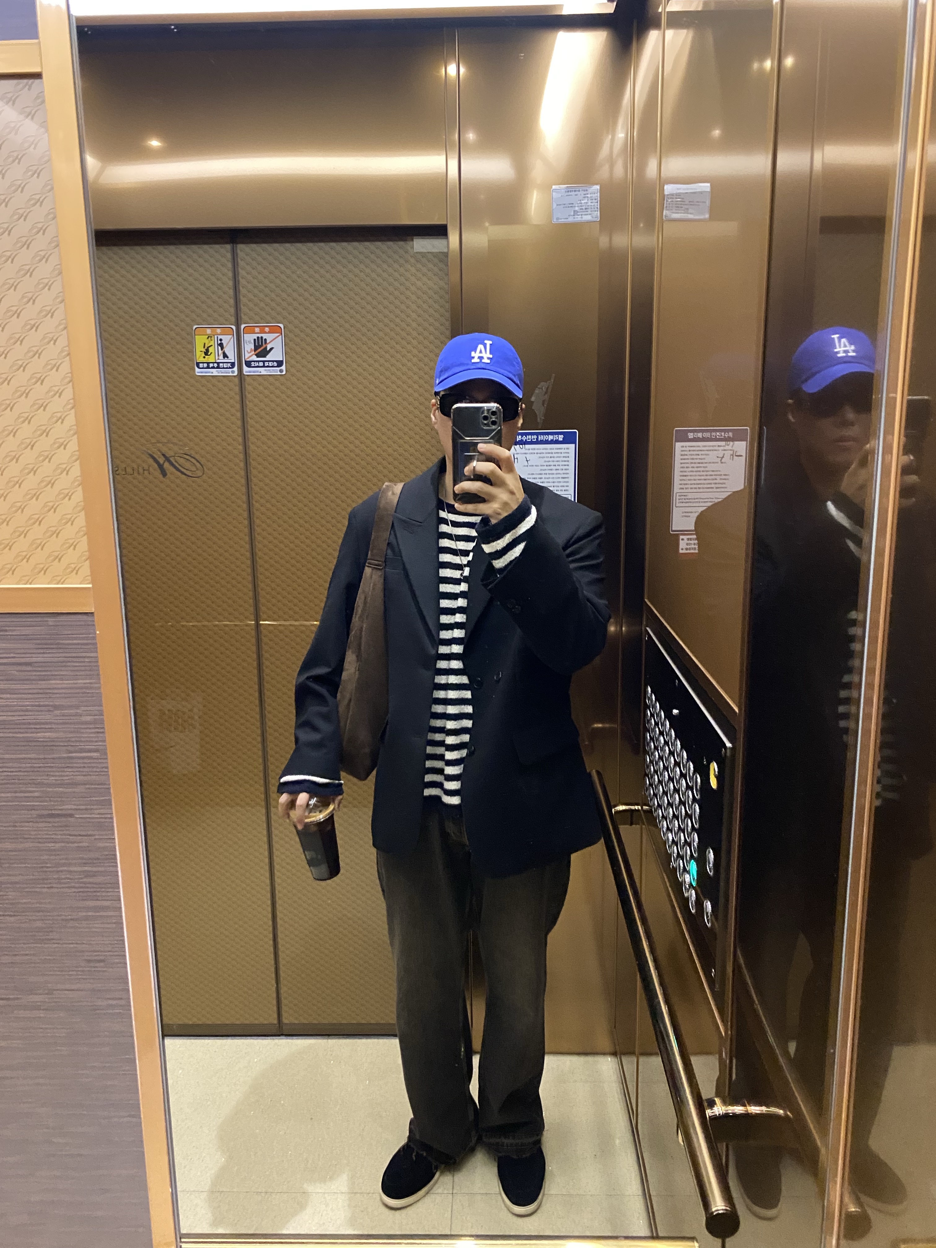 47 Brand LA Dodgers Clean Up Royal 착용 스타일