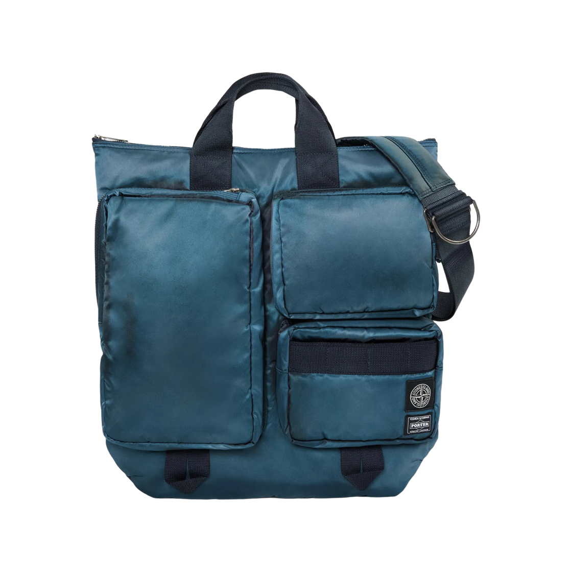 포터 x 스톤 아일랜드 헬멧백 블루