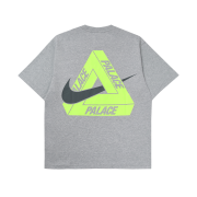 Palace x Nike Tri Swoosh T-Shirt Grey Marl - 25FW