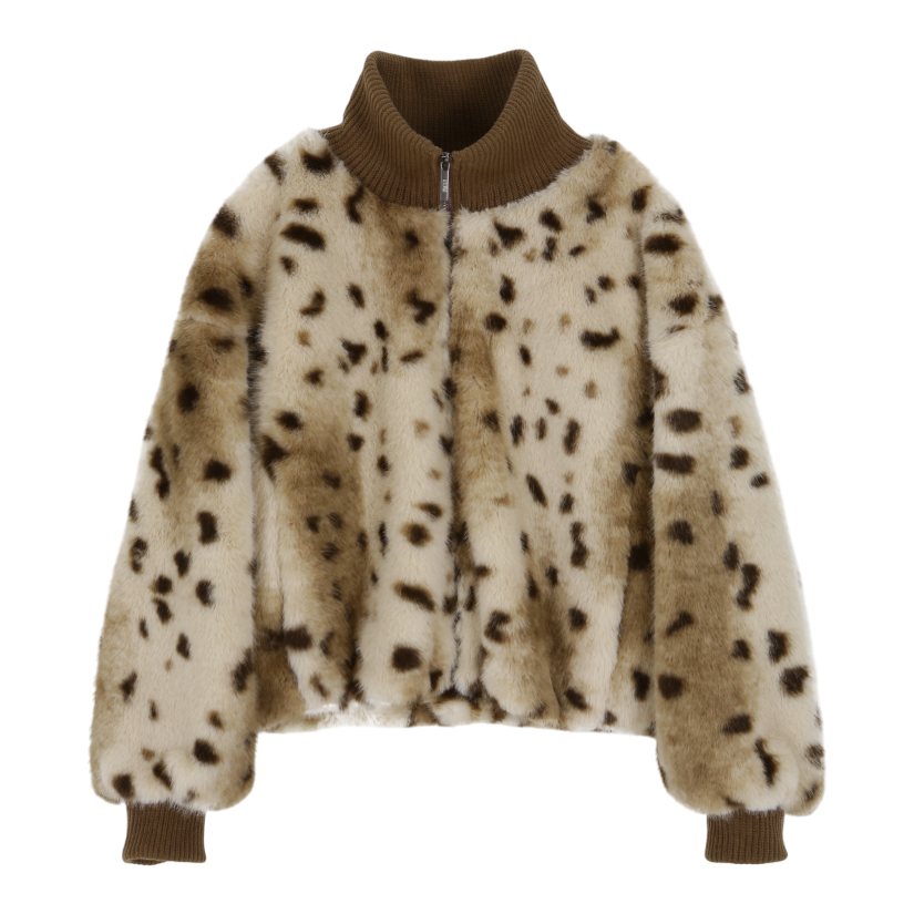 A25FWJP6LP0F Asura Animal Fur Jumper Leopard