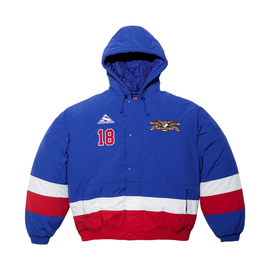 슈프림 안티히어로 스타디움 자켓 로얄 - 25FW(Supreme Antihero Stadium Jacket Royal - 25FW)