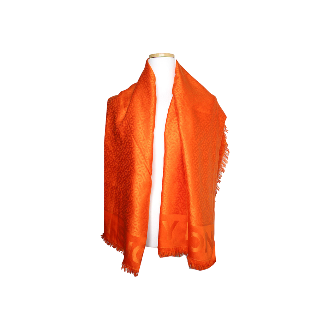 ITBMRL6IWKKL Burberry Orange Silk Big Scarf