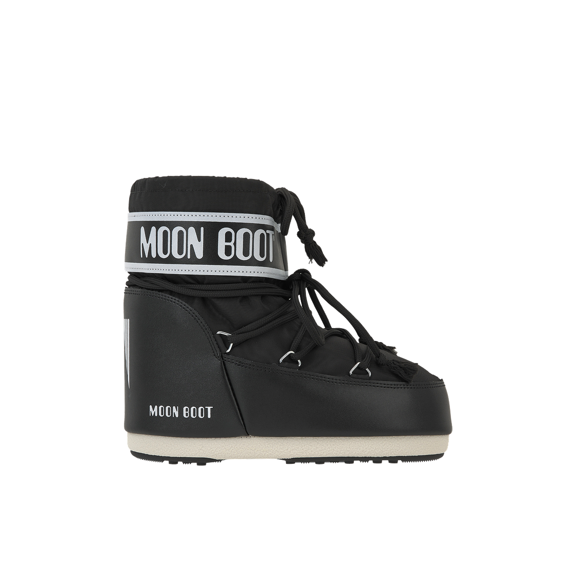 (W) 문부츠 아이콘 로우 나일론 부츠 블랙((W) Moon Boot Icon Low Nylon Boots Black)