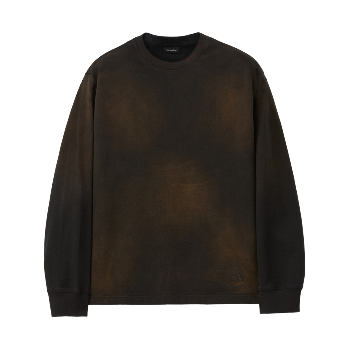 CWTAA25514BRX Customellow Dyed Tshirt Brown