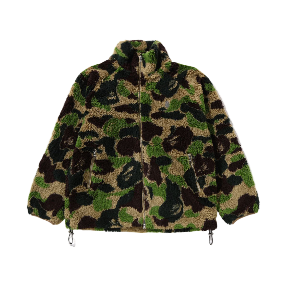 베이프 ABC 카모 메탈 원 포인트 보아 자켓 그린(BAPE ABC Camo Metal One Point Boa Jacket Green) - 1