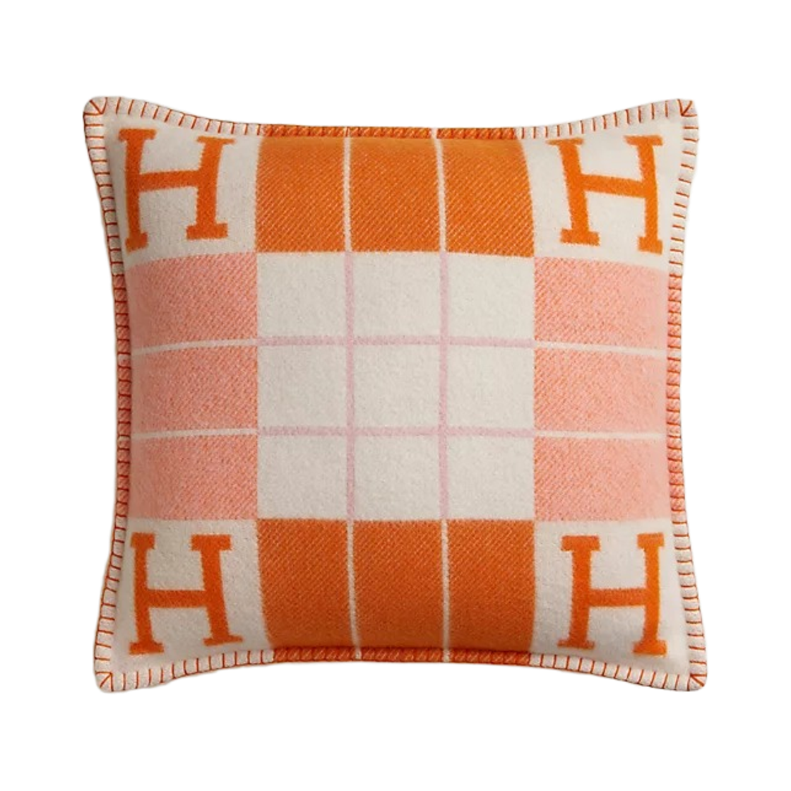 H102666M64 Hermes Avalon 3 Small Pillow Merino Wool Cashmere Ecru