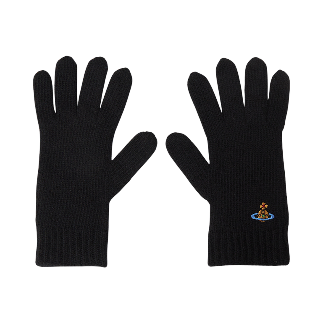 (W) 비비안 웨스트우드 캐시미어 글로브 블랙((W) Vivienne Westwood Cashmere Gloves Black) - 1