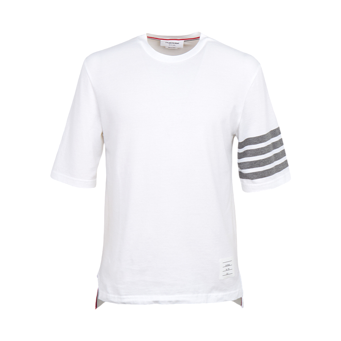 [15% 쿠폰] 톰브라운 숏슬리브 티셔츠 화이트([15% 쿠폰] Thom Browne Short Sleeve T-Shirt White) - 1
