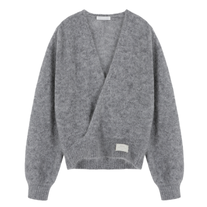 A25FWKN4GR0F Asura Angora Wool Lap Knit Grey