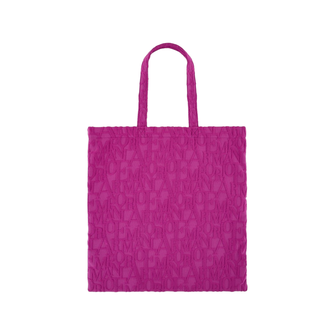 EX000013AF12963UA227 Emporio Armani ASV Beachwear Shopper Bag in Bold 3D Logo Fabric Purple