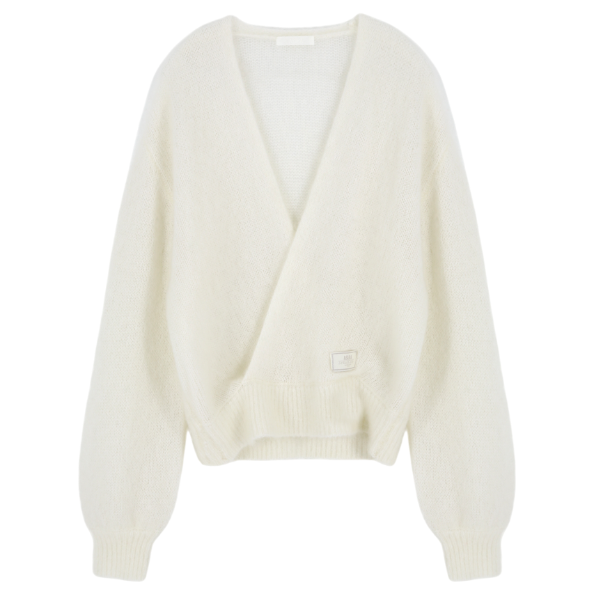 A25FWKN5IV0F Asura Angora Wool Lap Knit Ivory