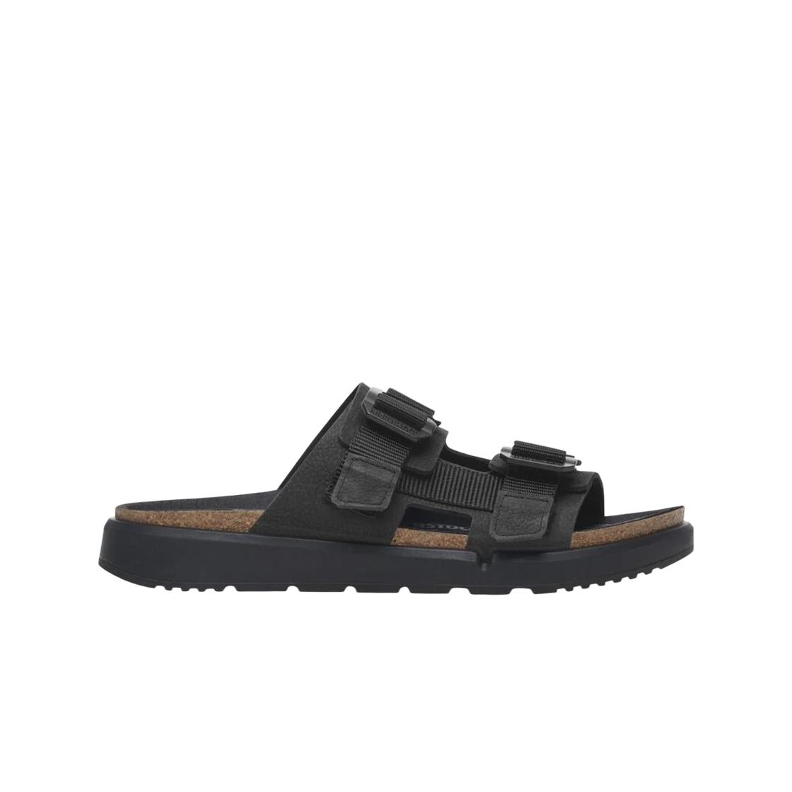 1029640 Birkenstock Shinjuku 2 Strap Leather Textile Black - Regular
