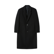 Customellow Cashmere Blended Single Coat Black