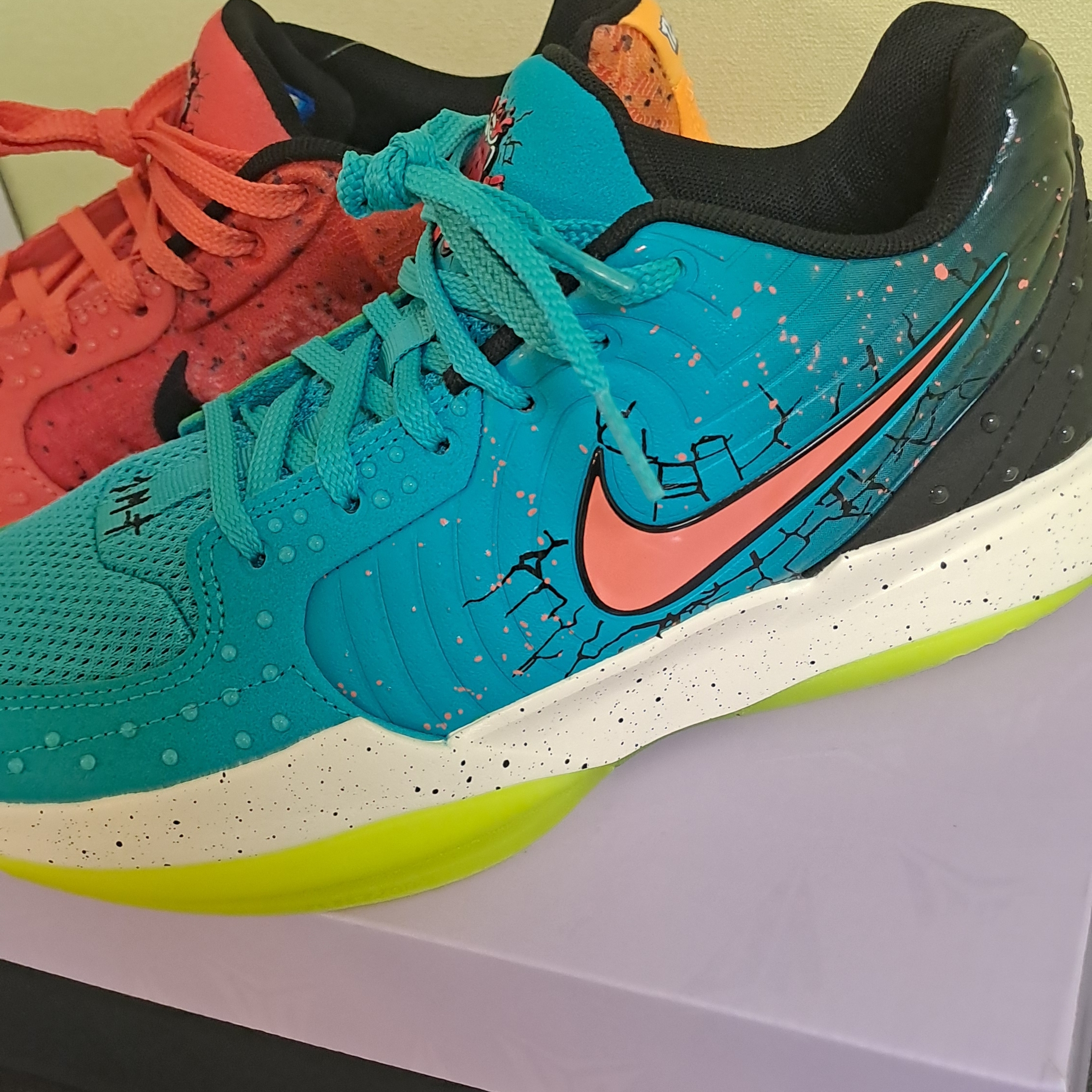 Nike x Kool-Aid Ja 2 EP Mixed Berry Bright Crimson Flat Silver 착용 스타일 - 2
