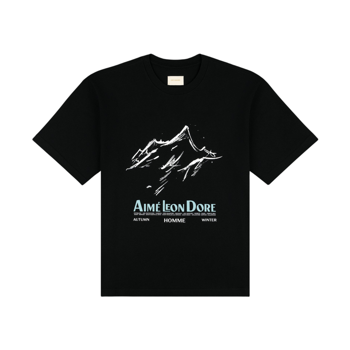 - Aime Leon Dore Summit T-Shirt Jet Black