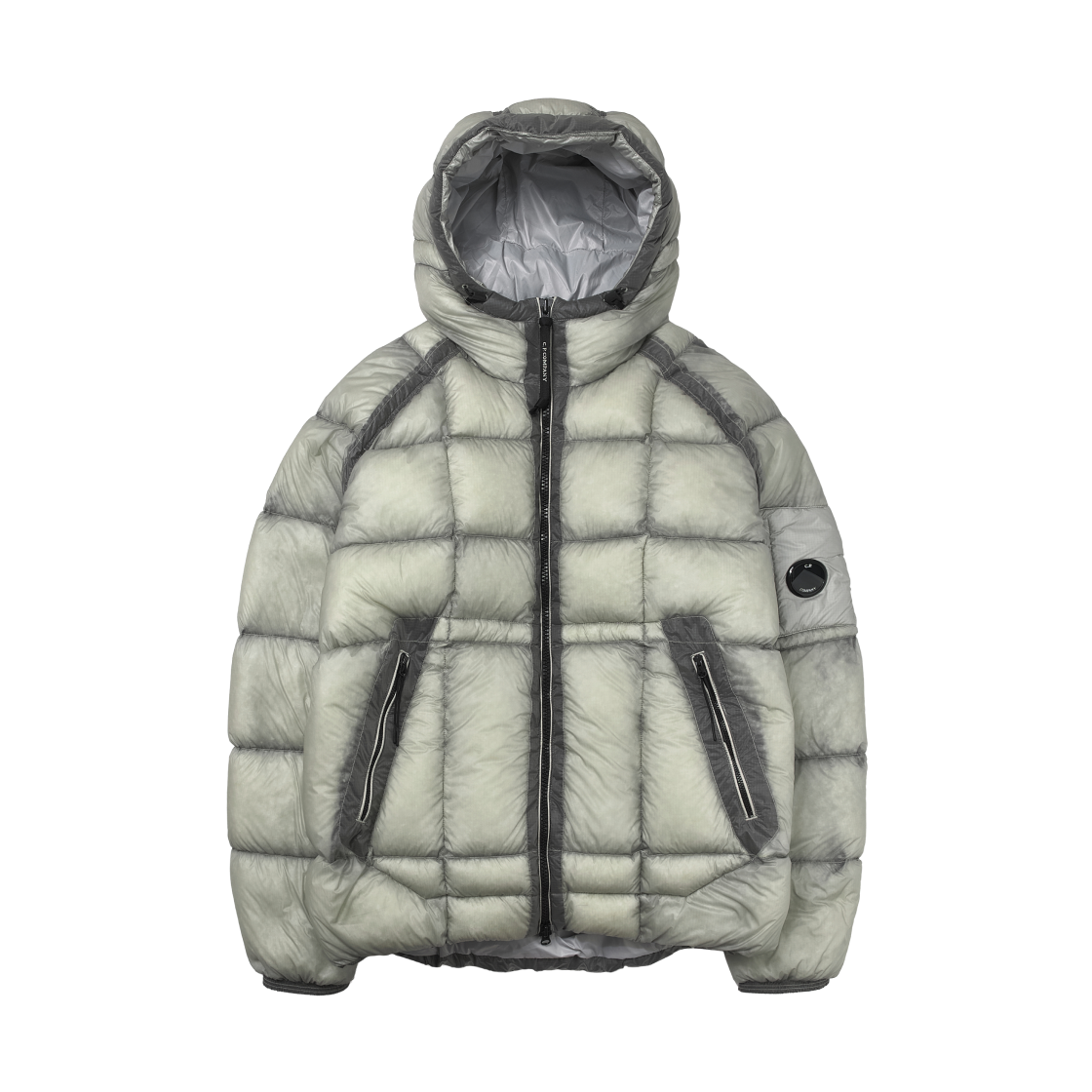 19CMOW702A110416A910 C.P. Company Korea Exclusive D.D. Shell Hooded Down Jacket Lunar Rock - 25FW