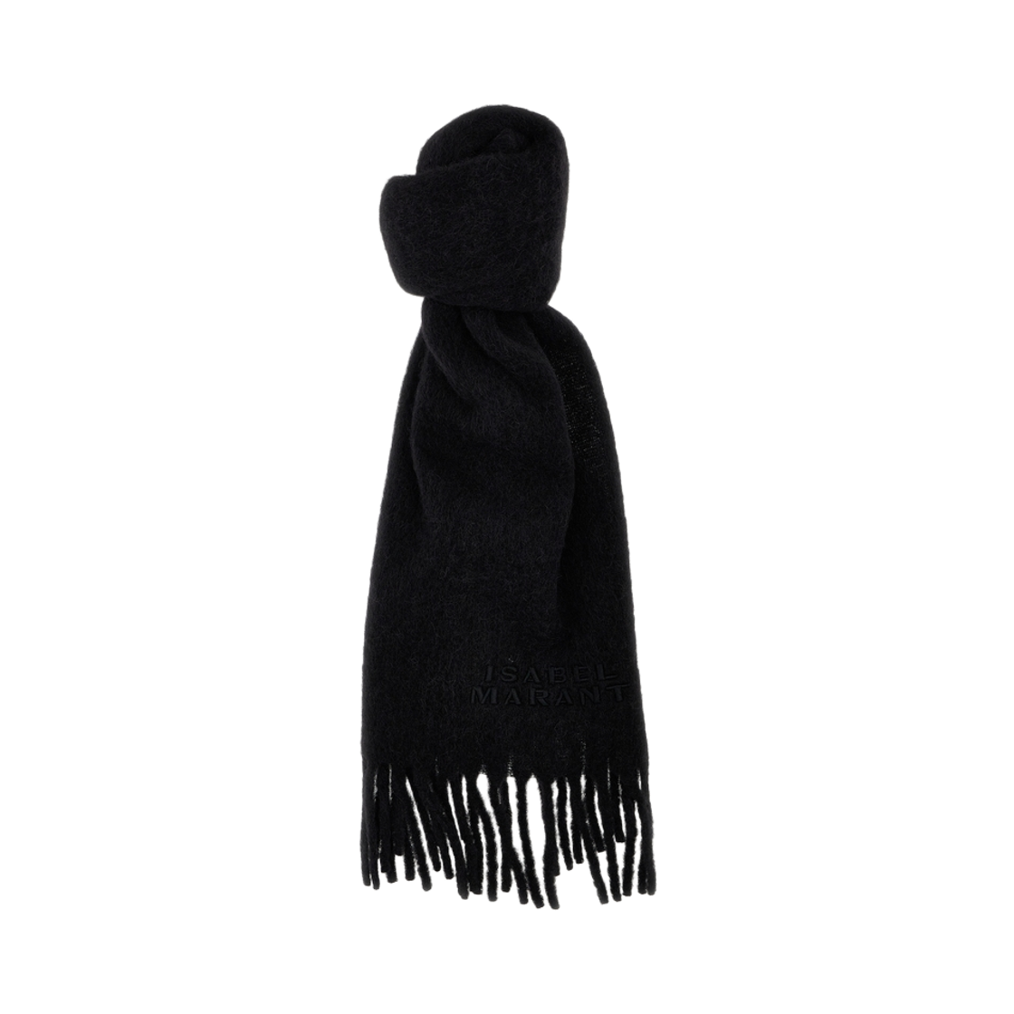 (W) 이자벨 마랑 퍼니 알파카 스카프 블랙 - 25FW((W) Isabel Marant Firny Alpaca Scarf Black - 25FW) - 2