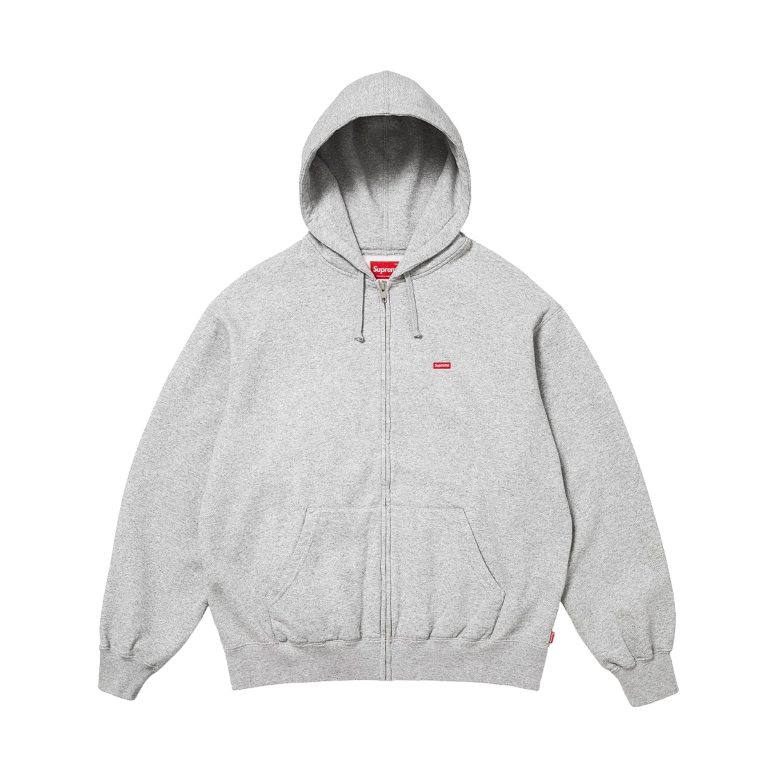 Supreme Supreme Small Box Zip Up Hooded Sweatshirt Heather Grey - 25FW · M