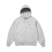 Supreme Small Box Zip Up Hooded Sweatshirt Heather Grey - 25FW