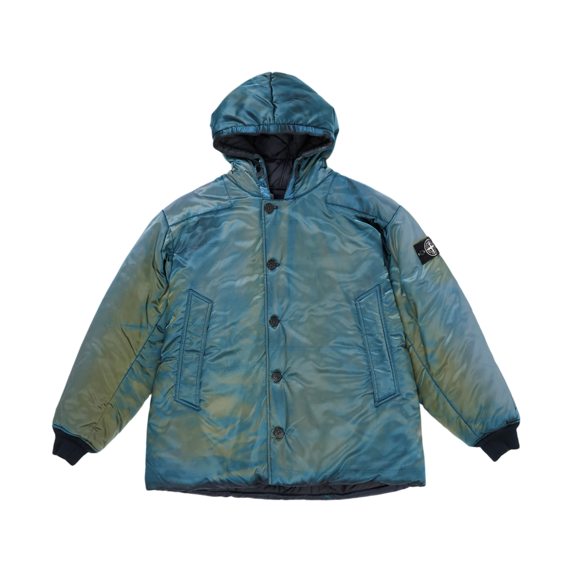 - Porter x Stone Island Hooded Parka Blue