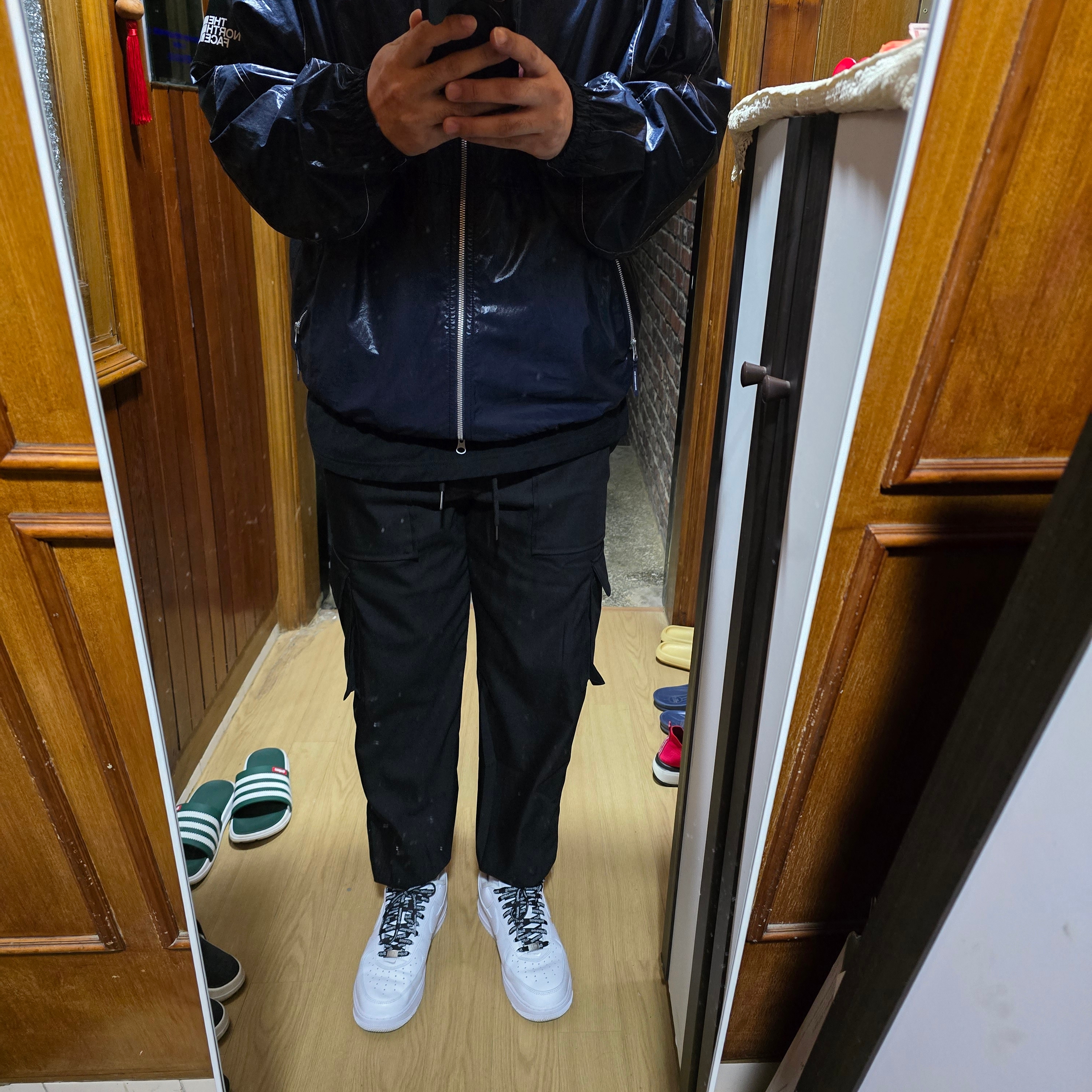 Nike x Supreme Air Force 1 Low White 착용 스타일