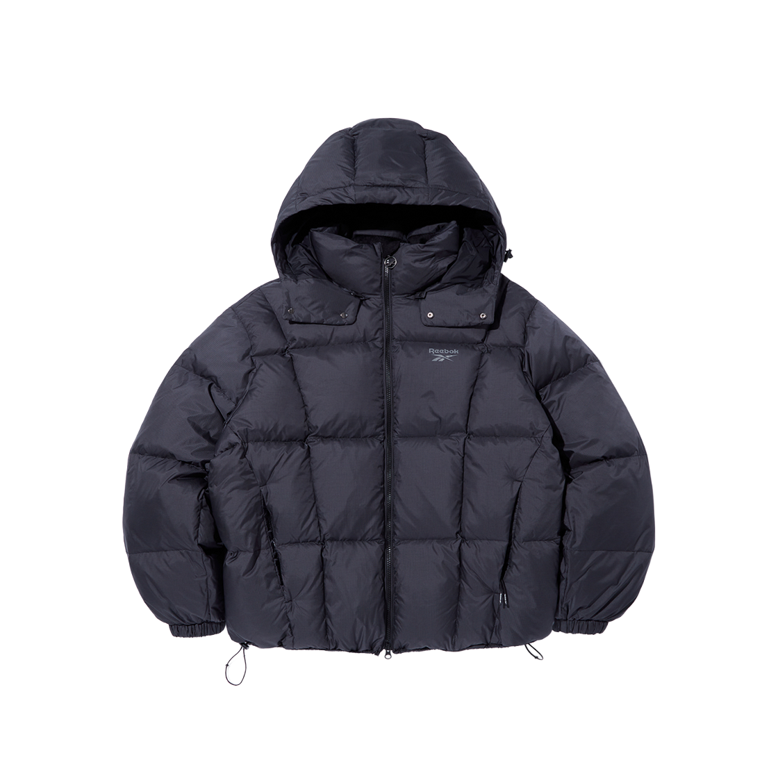 REJU5FD53BK Reebok Pump Hood 2WAY Down Jacket Black