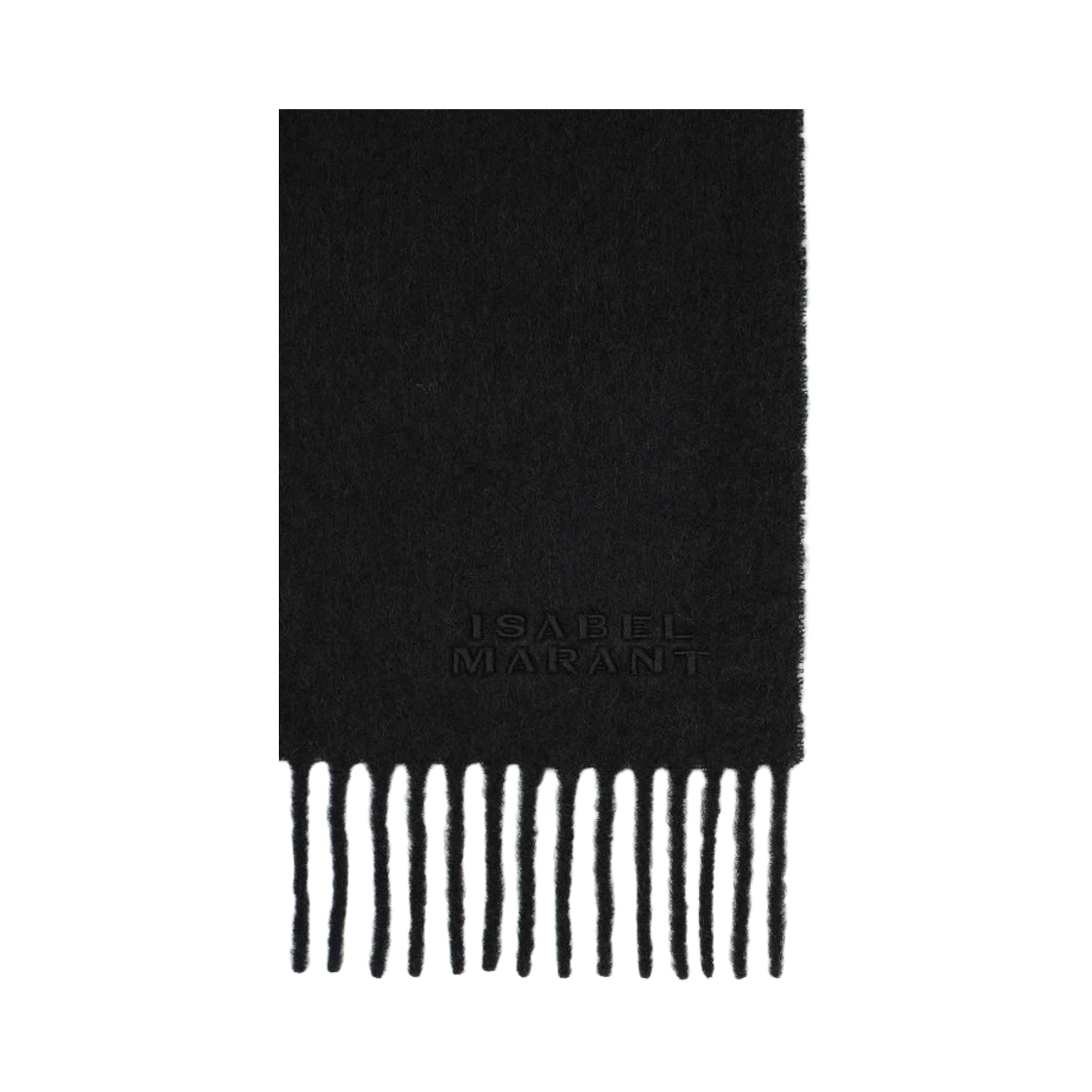 EC002XFB-A4C04A-01BK (W) Isabel Marant Firny Alpaca Scarf Black - 25FW